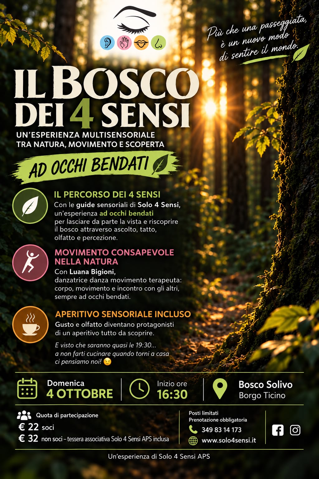 Il bosco dei 4 sensi del 04/10/2026